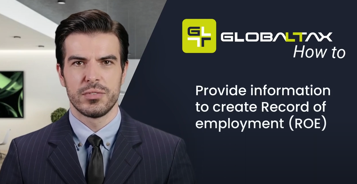 What information provide for Record of Employment