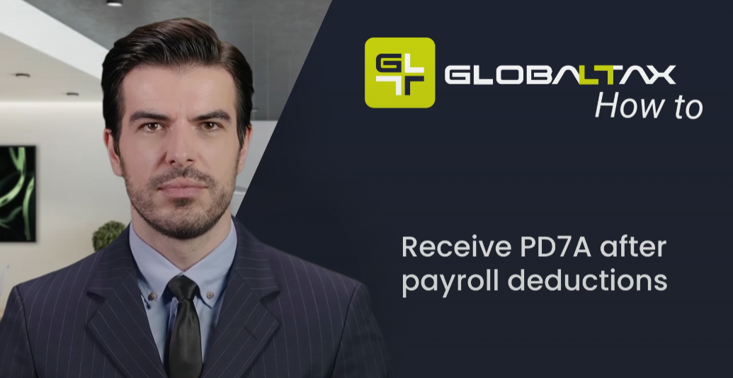 How to receive PD7A and after Payroll deduction